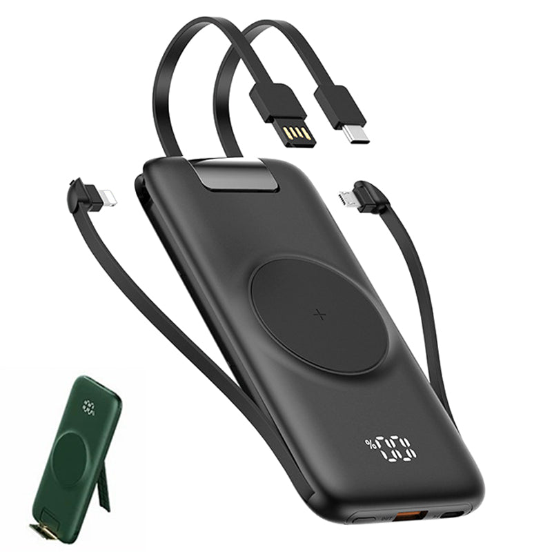 CYKE P2 20000mAh Power Bank with Charging Cable Portable Phone Charger with Stand
