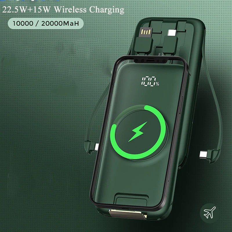 CYKE P2 10000mAh Portable Phone Stand Charger Phone Power Bank with Charging Cable