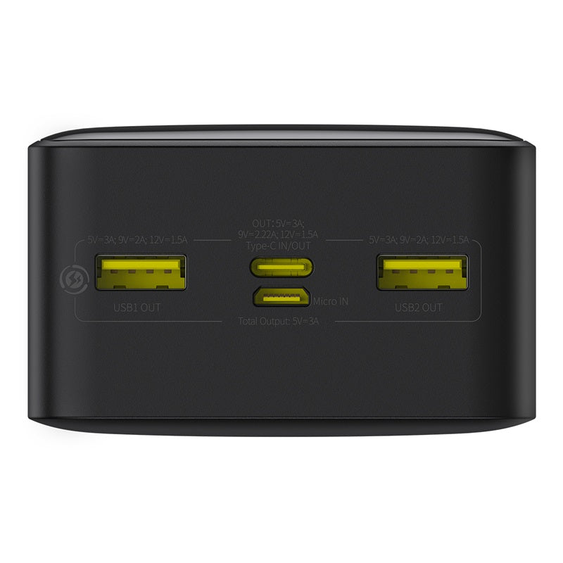 BASEUS LiFePO4 Digital Display Power Bank 27600mAh 20W with 0.3m USB to Type-C 3A Cable