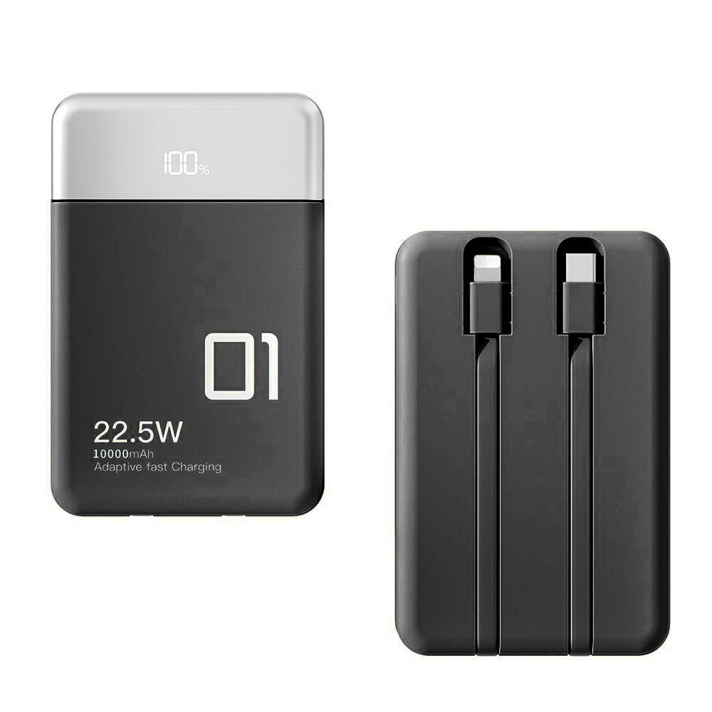 L1 Dual Cabled 22.5W 10000mAh Power Bank Fast Charging Phone Battery Pack