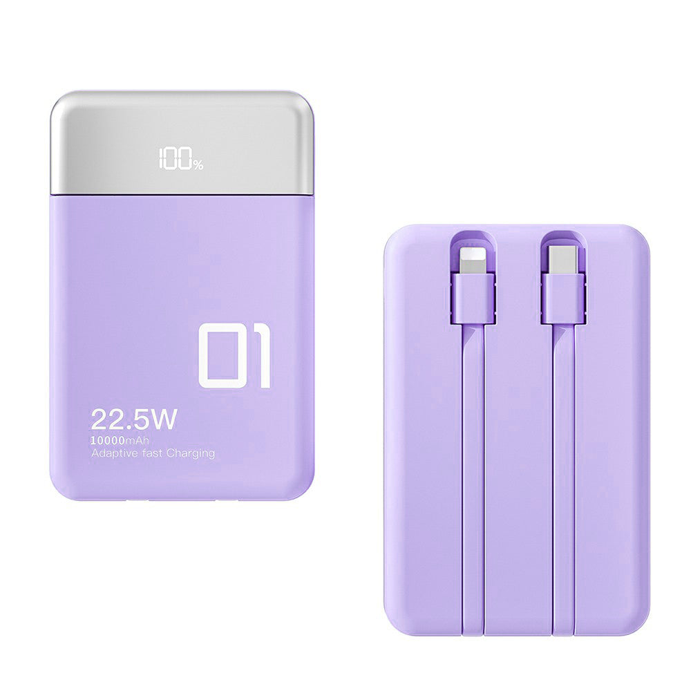 L1 Dual Cabled 22.5W 10000mAh Power Bank Fast Charging Phone Battery Pack