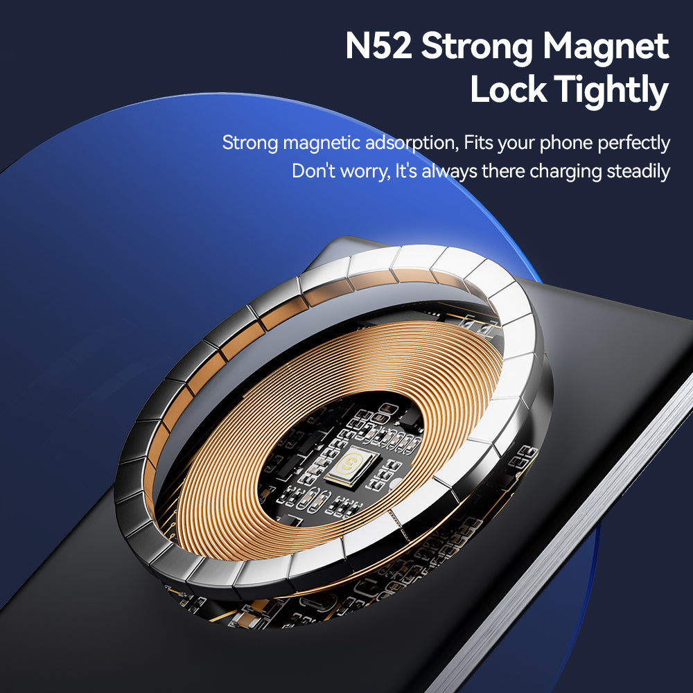 ESSAGER 5000mAh Magnetic Power Bank Ultra Slim Wireless Charging Battery Pack