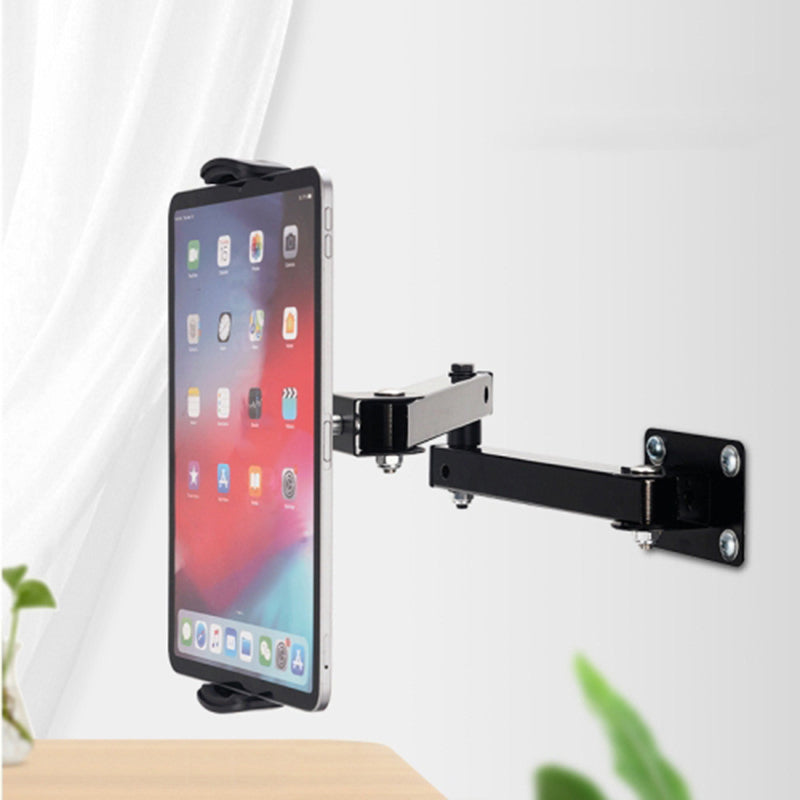 Wall-Mounted Extendable Tablet Smartphone Holder with Long Arm for iPhone 16 / 16 Ultra / 16 Pro / 16 Pro Max 4-13 Inch Devices