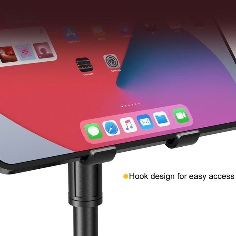 Y15 Universal Lazy Phone Stand with Dual Slots, Height Adjustable Tablet Holder for iPhone 16 / 16 Ultra / 16 Pro / 16 Pro Max