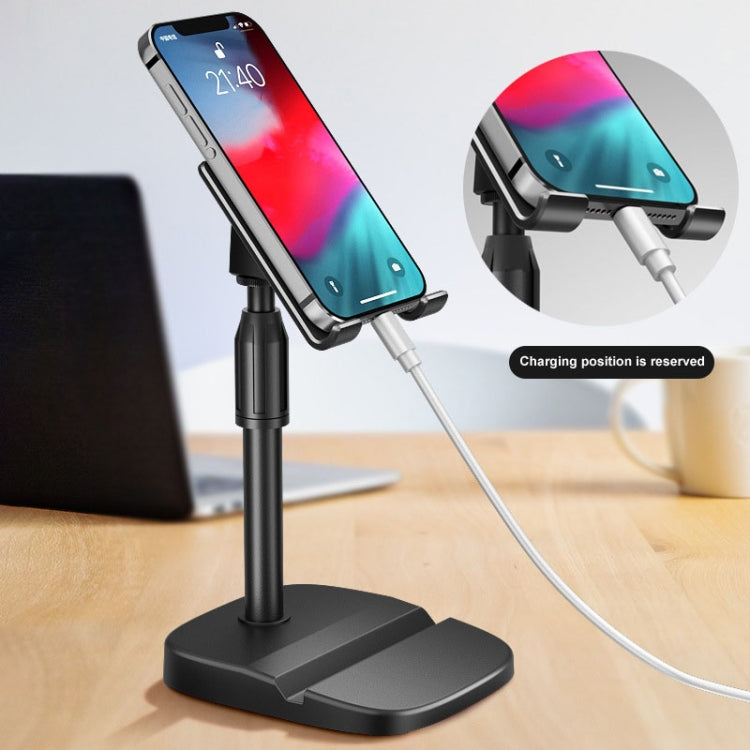 Y15 Universal Lazy Phone Stand with Dual Slots, Height Adjustable Tablet Holder for iPhone 16 / 16 Ultra / 16 Pro / 16 Pro Max