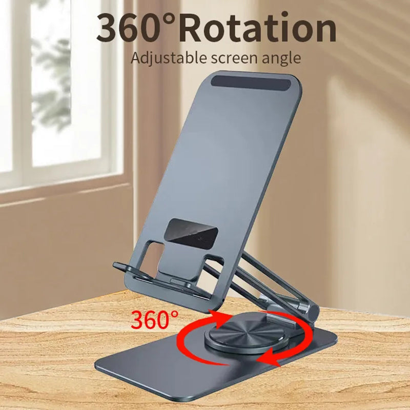 JMARY MK-60 Portable Desktop Folding Tablet Holder Anti-Slip Mobile Phone Stand for iPhone 16 / 16 Ultra / 16 Pro / 16 Pro Max