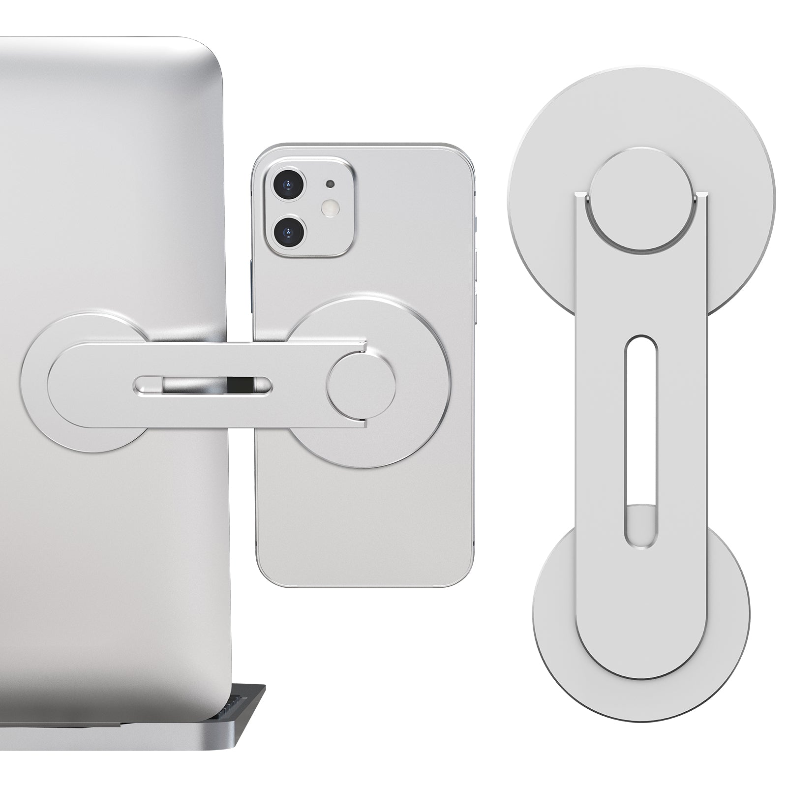 AHASTYLE WG26-5 Aluminum Alloy Magnetic Portable Adjustable Phone Stand Compatible with MagSafe / iPhone 16 / 16 Ultra / 16 Pro / 16 Pro Max