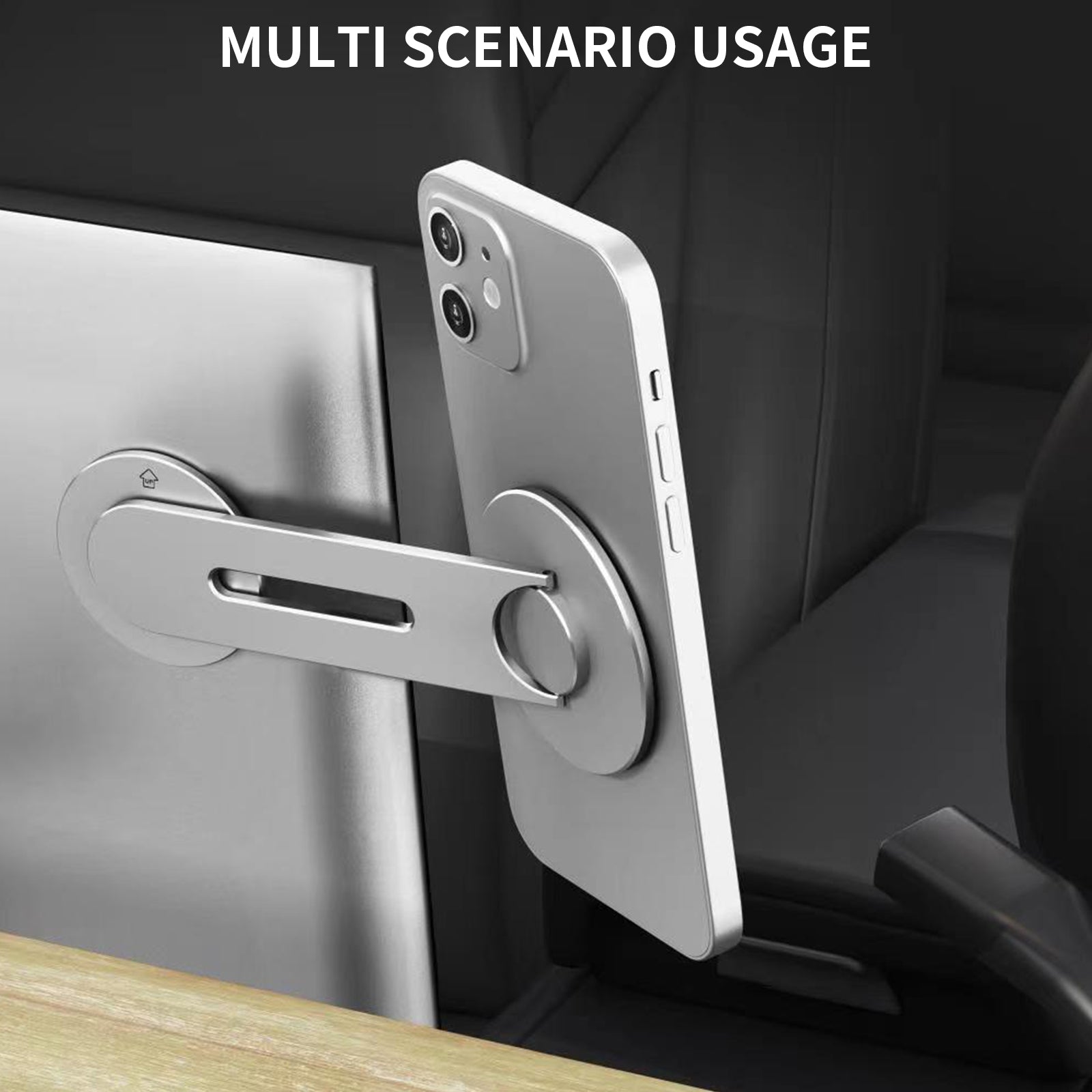 AHASTYLE WG26-5 Aluminum Alloy Magnetic Portable Adjustable Phone Stand Compatible with MagSafe / iPhone 16 / 16 Ultra / 16 Pro / 16 Pro Max