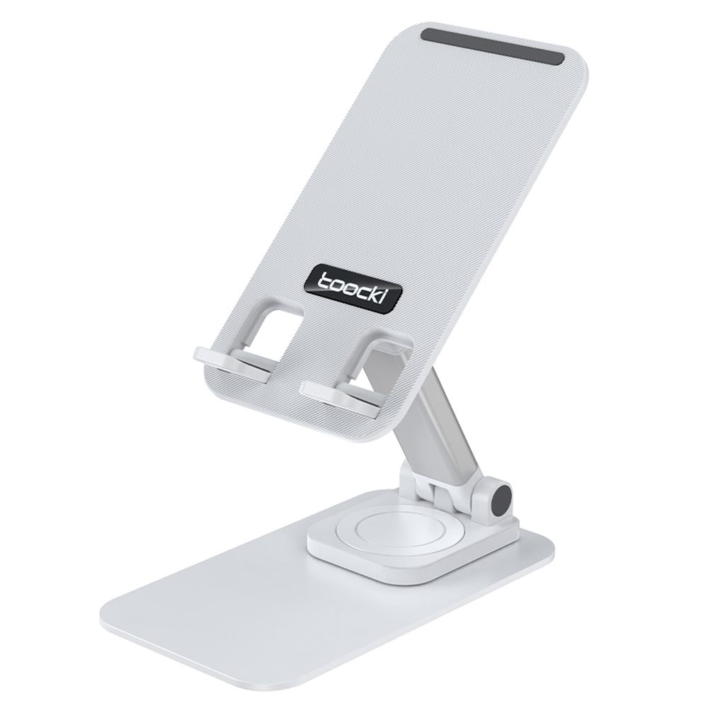 TOOCKI TQ-ZJ04 Adjustable Cell Phone Stand for iPhone 16 / 16 Ultra / 16 Pro / 16 Pro Max Foldable Desktop Phone Holder Cradle Dock