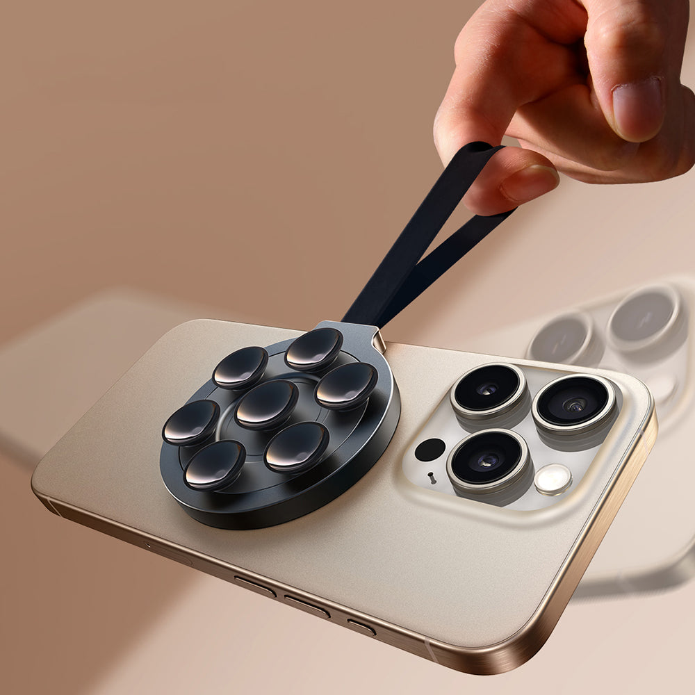 JOYROOM JR-ZS393 Suction Cup Mobile Phone Magnetic Holder for iPhone 16 / 16 Ultra / 16 Pro / 16 Pro Max Mirror Wall Mount Phone Holder