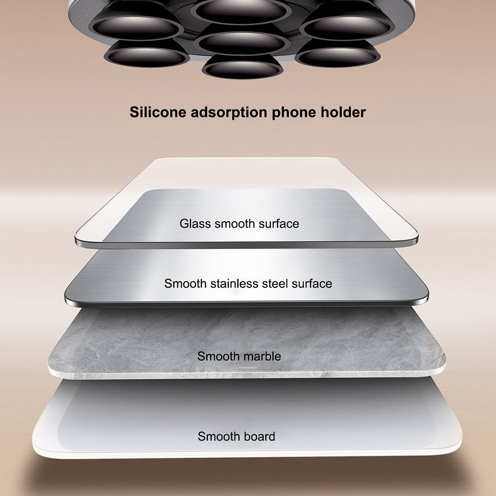 JOYROOM JR-ZS393 Suction Cup Mobile Phone Magnetic Holder for iPhone 16 / 16 Ultra / 16 Pro / 16 Pro Max Mirror Wall Mount Phone Holder