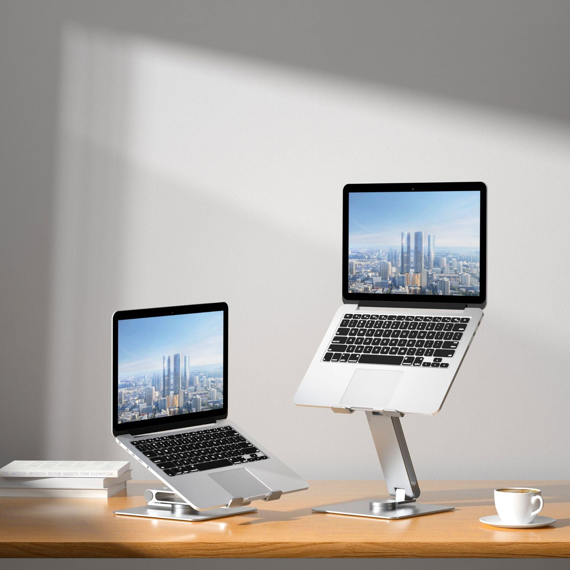 UPERGO AP-2VS Aluminum Alloy Foldable Laptop Bracket Rotatable Notebook Desktop Stand