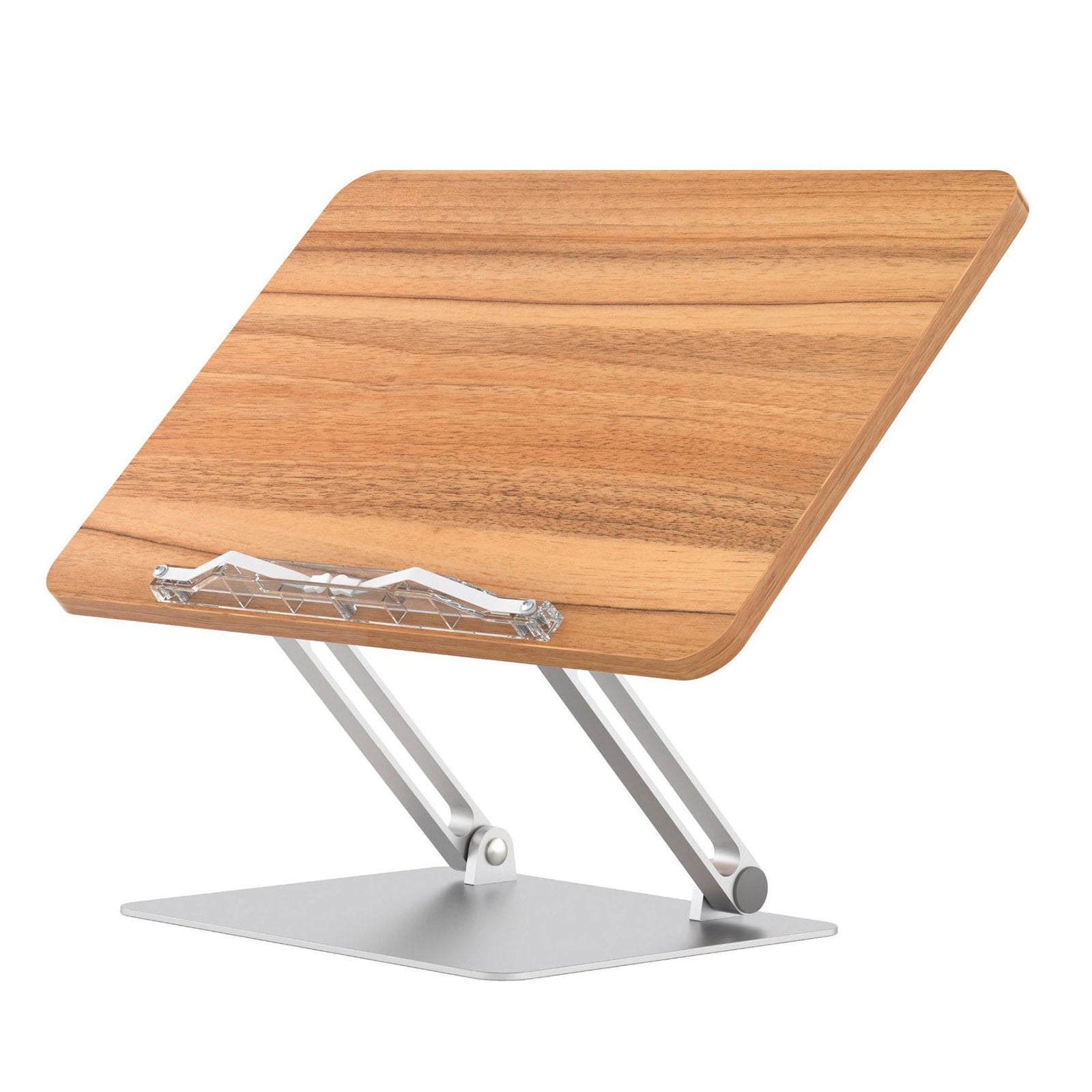 UPERGO BG-4 Aluminum Alloy +Wood Board Textbook Tablet Holder Stand Desktop Book Reading Bracket