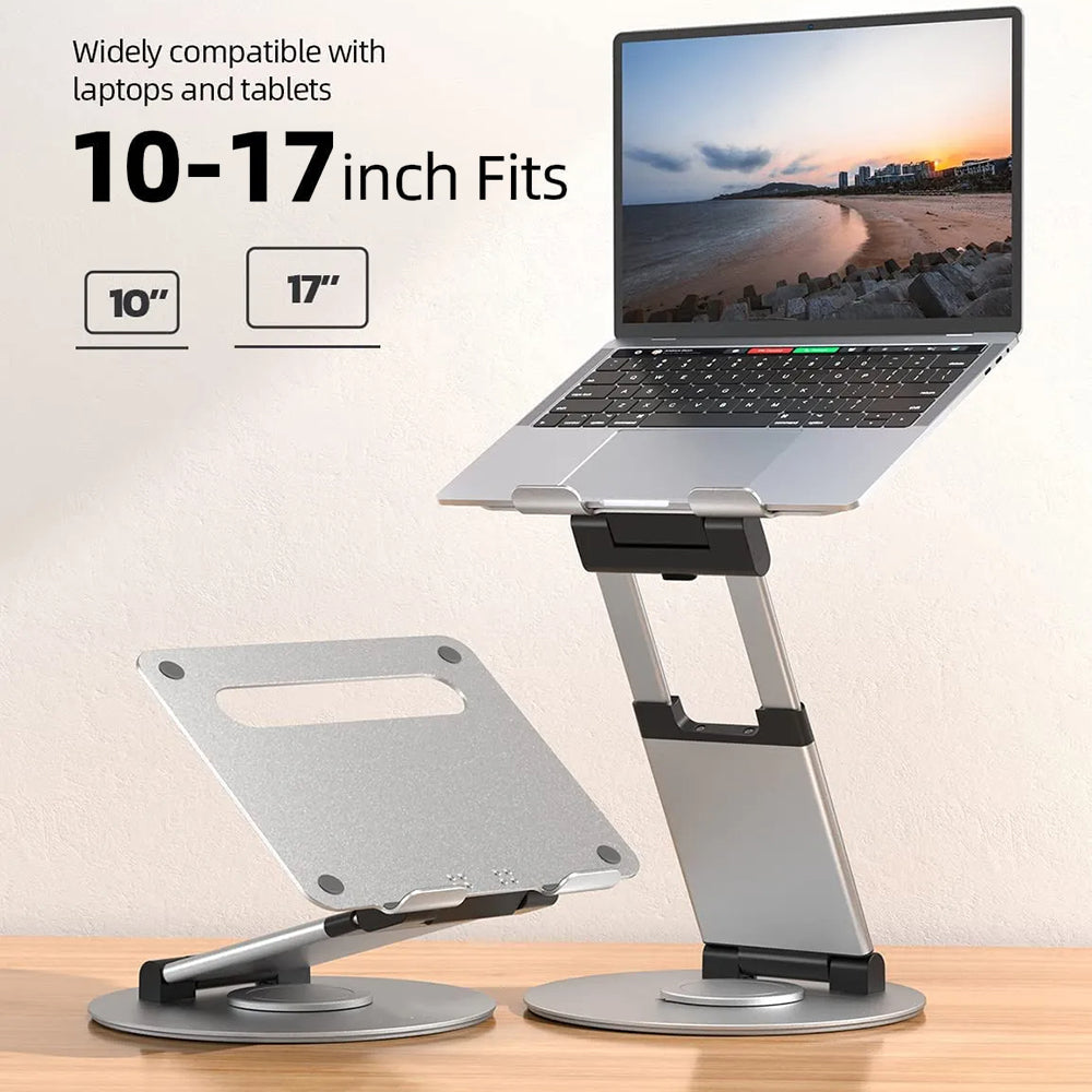 AS018-XS Tablet Stand Adjustable Tablet Holder 360 Degree Rotating Desk Stand for 10-17 inch Device