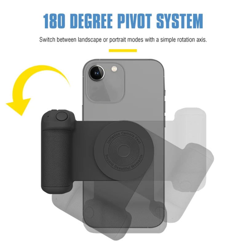 Magnetic Phone Holder Selfie Shutter Grip Handle Wireless Charger Compatible with MagSafe / iPhone 16 / 16 Ultra / 16 Pro / 16 Pro Max