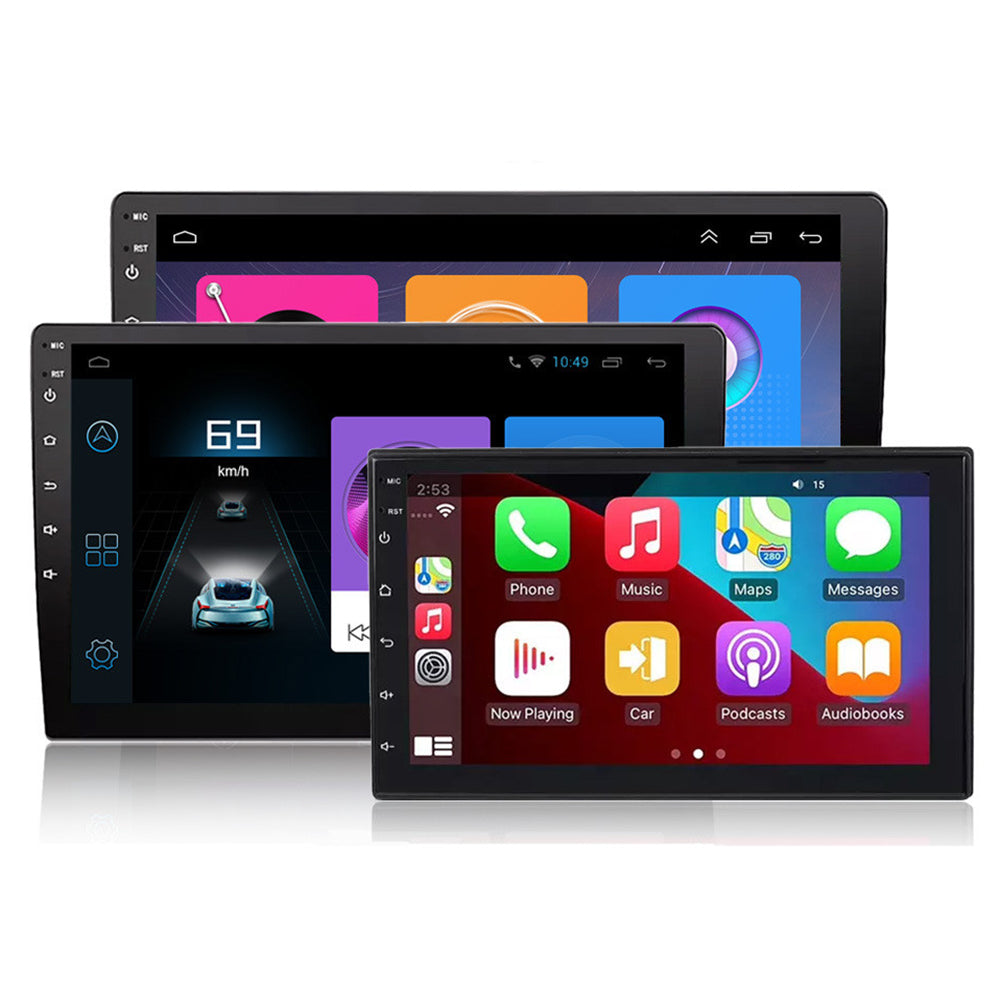 R-730F 7 inch Android 12 Car GPS Navigation 2G+16GB Carplay WIFI Car Stereo with 12LED Backup Camera