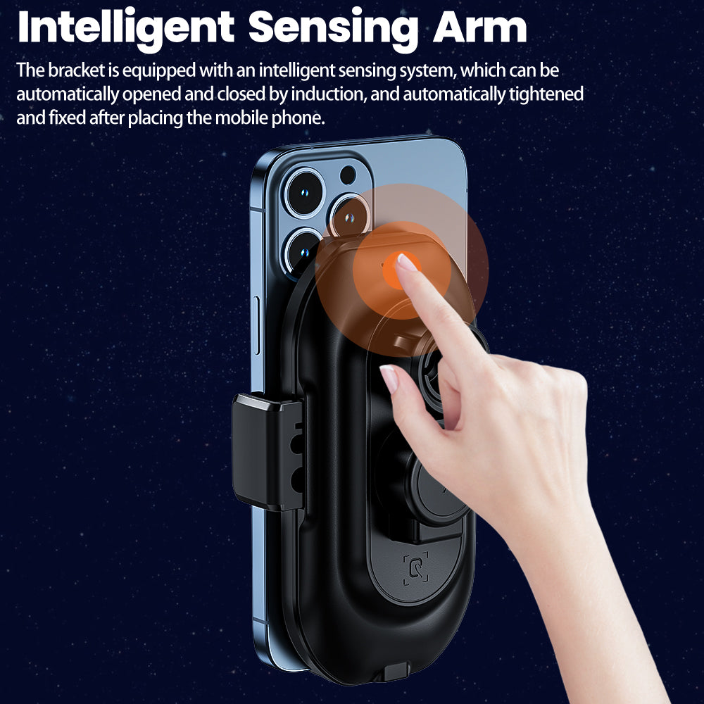 TOOCKI A7 Wireless Car Charger 15W Fast Charging Auto-Clamping Air Vent Cell Phone Holder