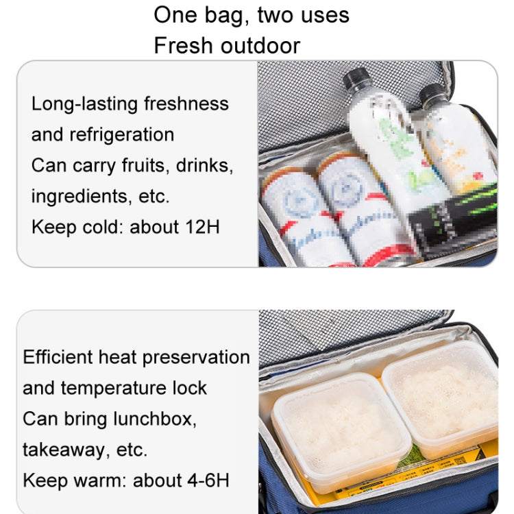 18L Portable Car Outdoor Cooler Bag Picnic Travel Waterproof Insulated Food Drink Storage Bag