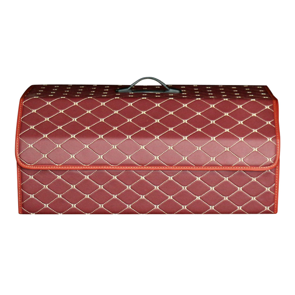 10006 Multi-function Foldable Leather Car Trunk Storage Box, Extra Large Size