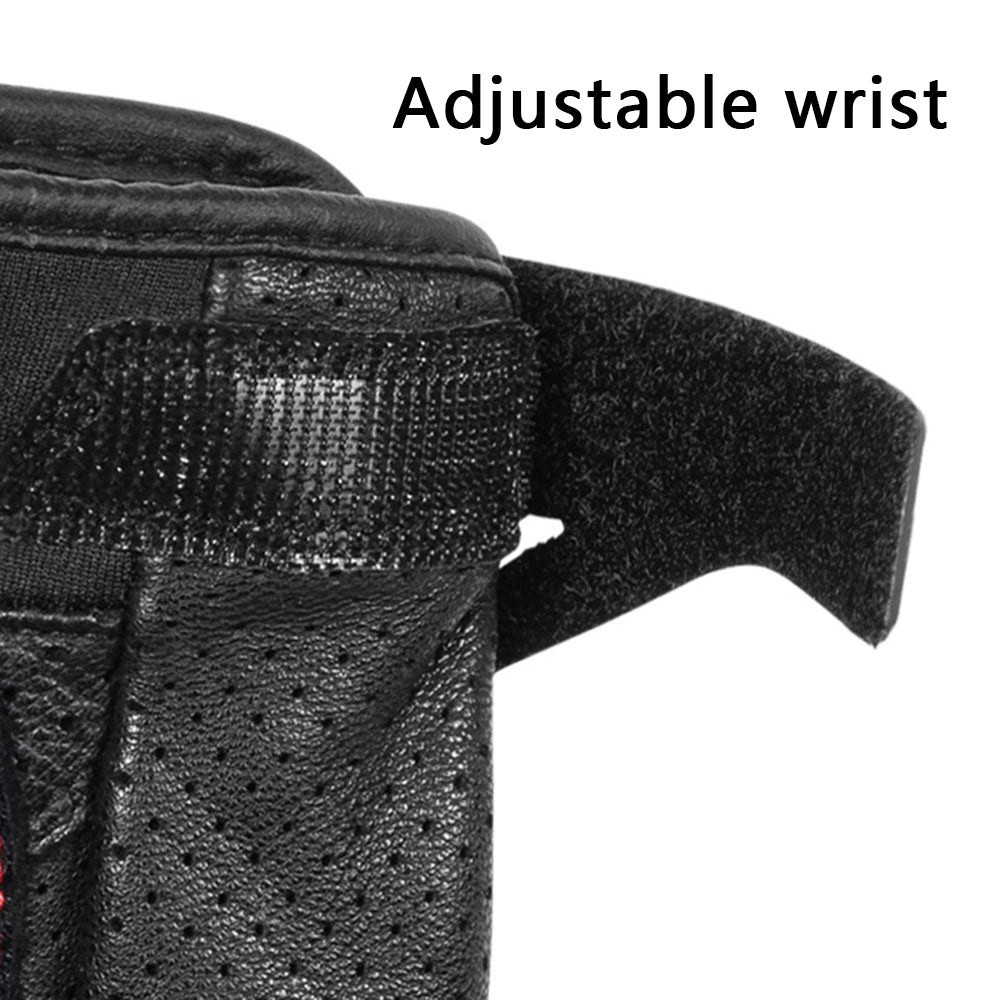 MOTOWOLF MDL0305 1 Pair Motorcycle Gloves Sheepskin+Cowhide Leather Breathable Full Finger Mittens