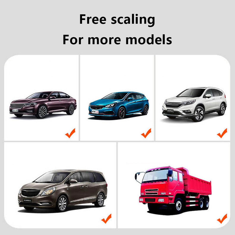 Single Layer 190T Pongee Privacy Protection Car Partition Curtain with 2 Rear Window Curtains
