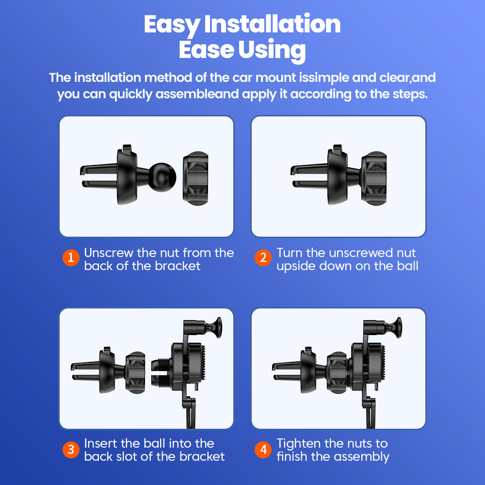 TOOCKI TQ-ZJ04 Gravity Sensing Car Air Outlet Clip Phone Holder Bracket