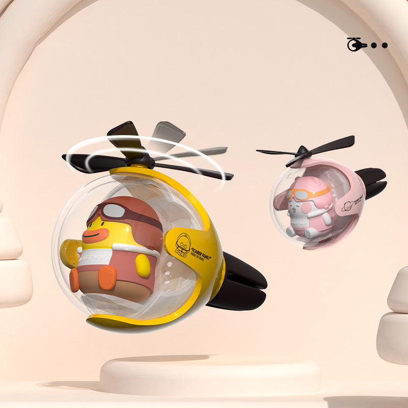 ICARER FAMILY Car Aromatherapy Diffuser Cartoon Animal Spaceship Air Outlet Decoration