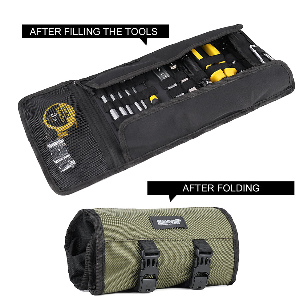 RHINOWALK MT103 Motorcycle Repair Tools Storage Bag 1680D Polyester Motorbike Tools Bag