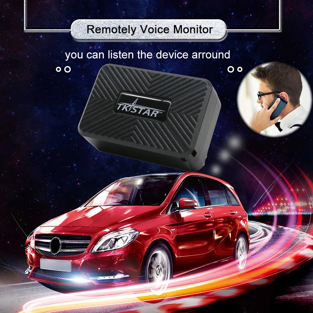 TKSTAR TK913 Car GPS Tracker 2G GPRS Locator with Automatic Voice Monitoring, Free Web APP