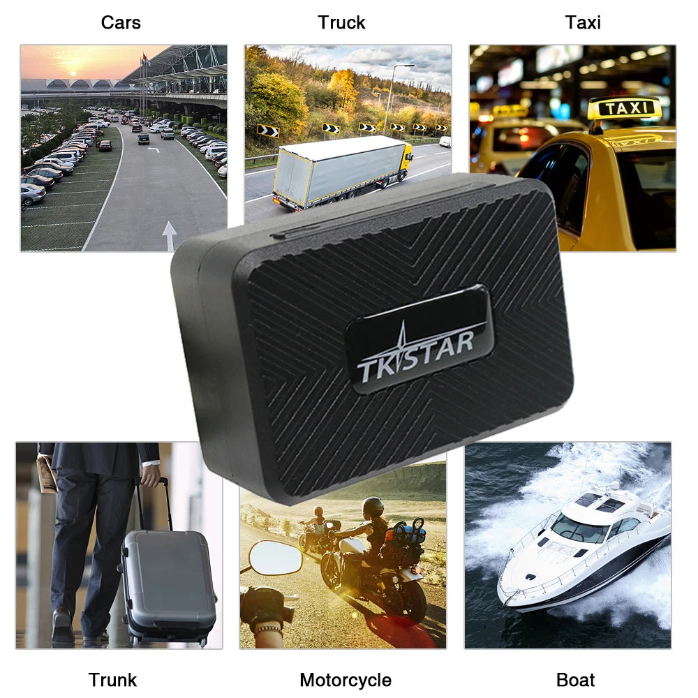 TKSTAR TK913 Car GPS Tracker 2G GPRS Locator with Automatic Voice Monitoring, Free Web APP