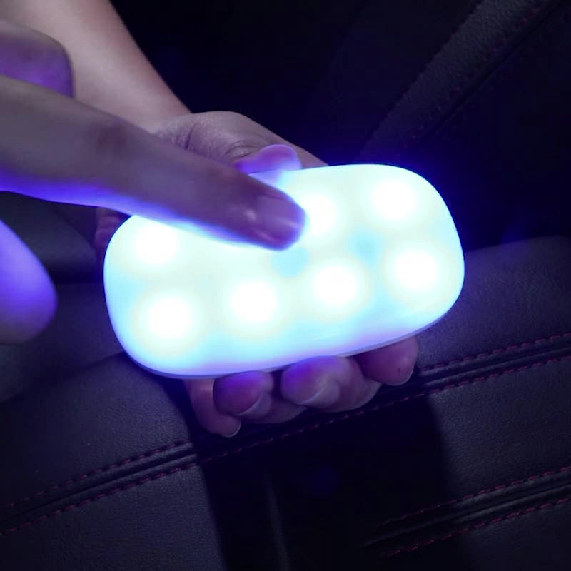 MS-032 10-LED Voice-Controlled Car Reading Light Magnetic USB Ambient Light