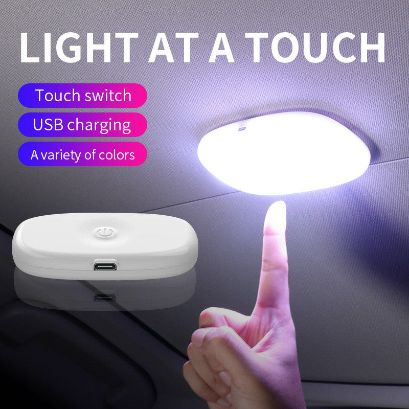 MS-032 10-LED Voice-Controlled Car Reading Light Magnetic USB Ambient Light