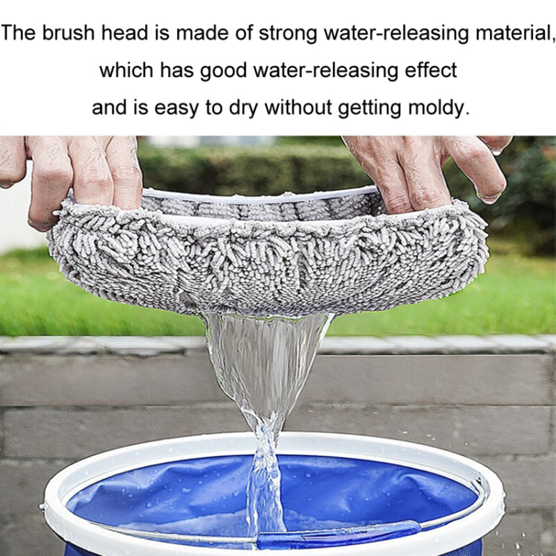 Telescopic Car Wash Brush Long Handle Wash Mop Chenille Car Cleaning Tool