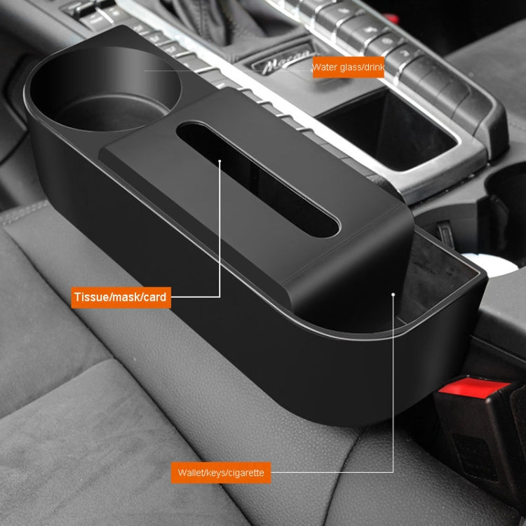 Car Seat Gap Storage Box Seat Side Gap Filler Cup Holder Organizer PVC Storage Case