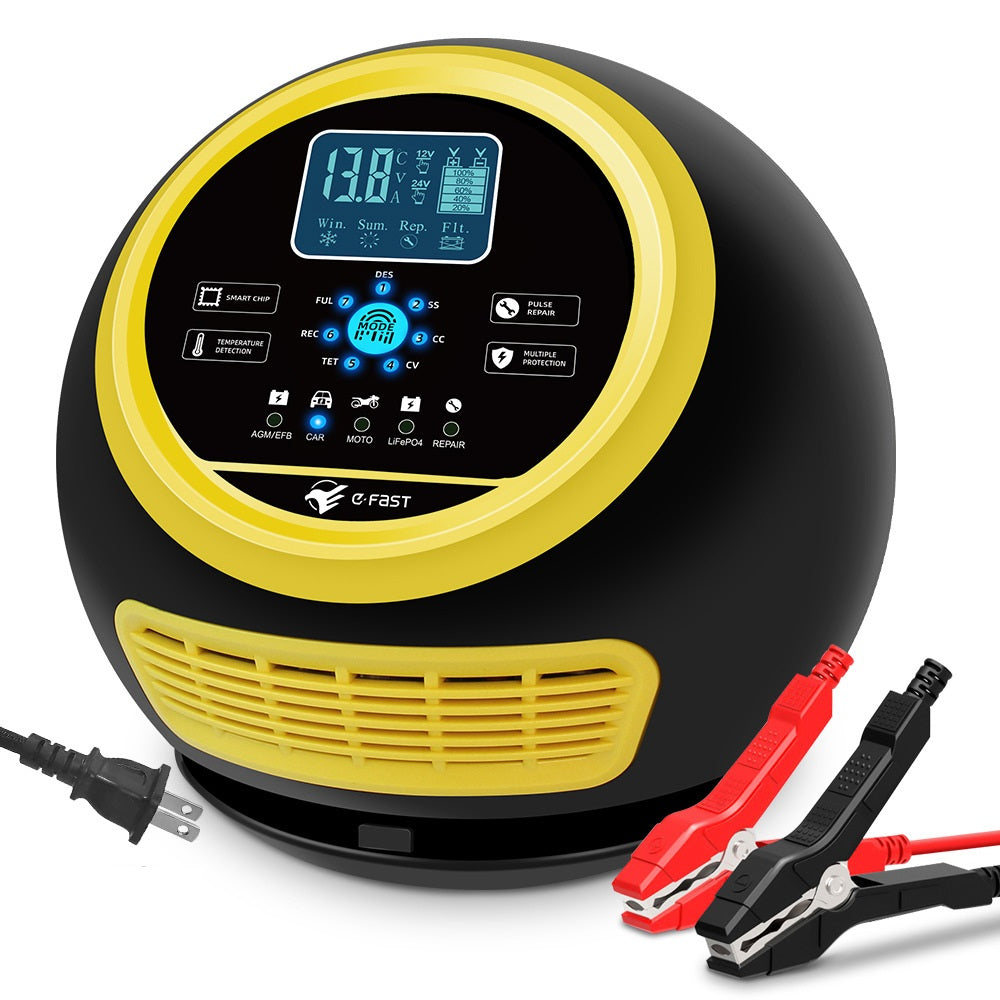 E-FAST TK-1500 Touch Screen Car Automatic Battery Charger for Lithium LiFePO4 AGM GEL Lead-Acid