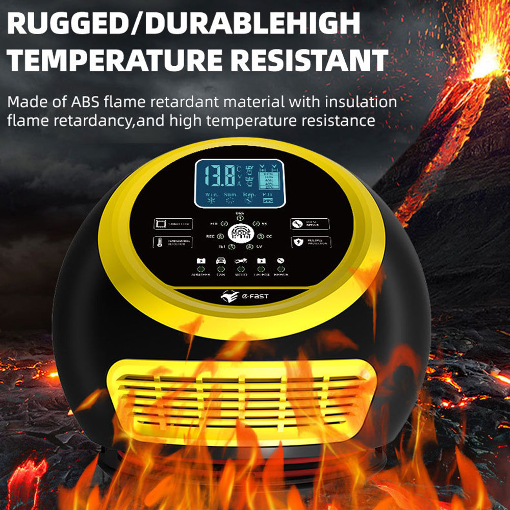 E-FAST TK-1500 Touch Screen Car Automatic Battery Charger for Lithium LiFePO4 AGM GEL Lead-Acid