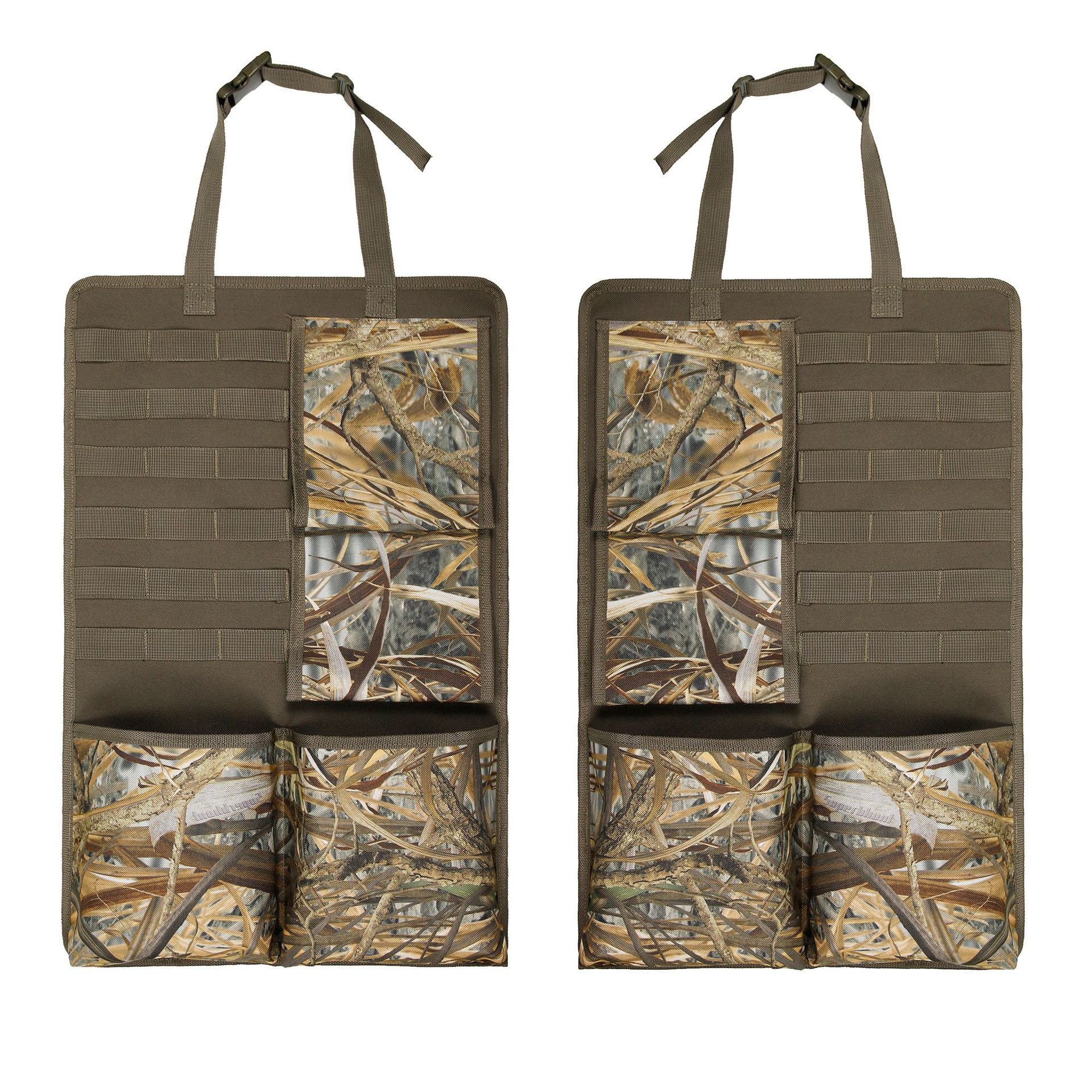 2Pcs / Set 600D Oxford Cloth Camouflage Car Seat Back Hanging Storage Bag