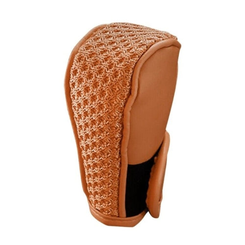 PU + Ice Silk Anti-slip Universal Car Gear Shift Knob Cover Protector Cover