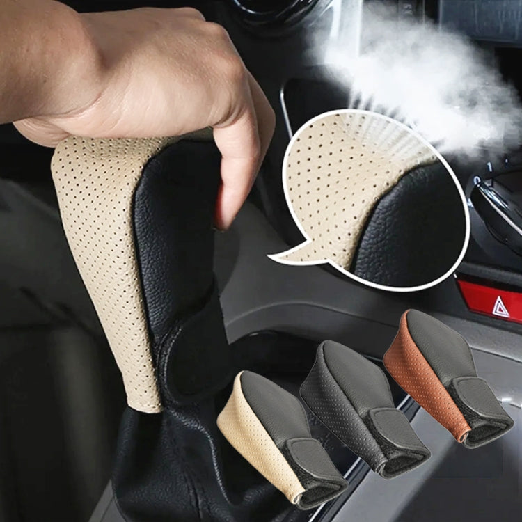 Universal Car Gear Shift Knob Cover Anti-slip PU Leather Protective Cover