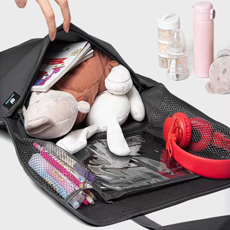 Car Back Seat Oxford Fabric Storage Bag and Seat Back Anti-Kick Mat