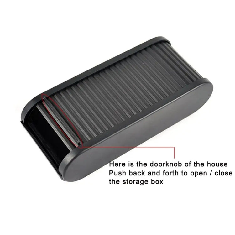 Multifunctional Car Organizer Durable ABS Draw-Out Storage Box Holding Tray Bin