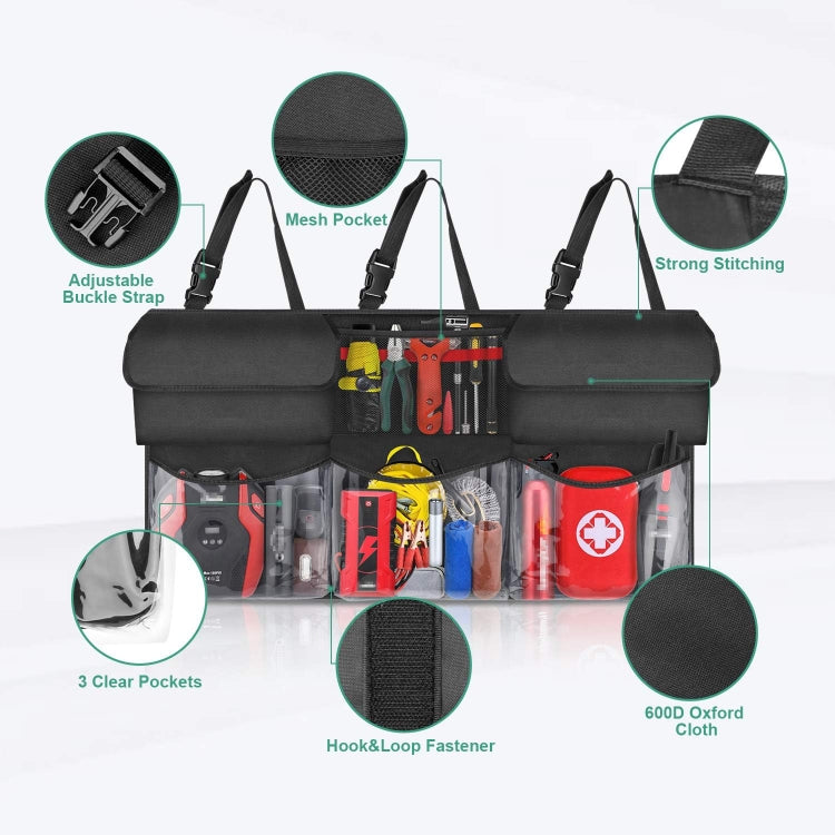 HK9448 Car Trunk Oxford Cloth Storage Bag Organizer Toolkit Container Bag