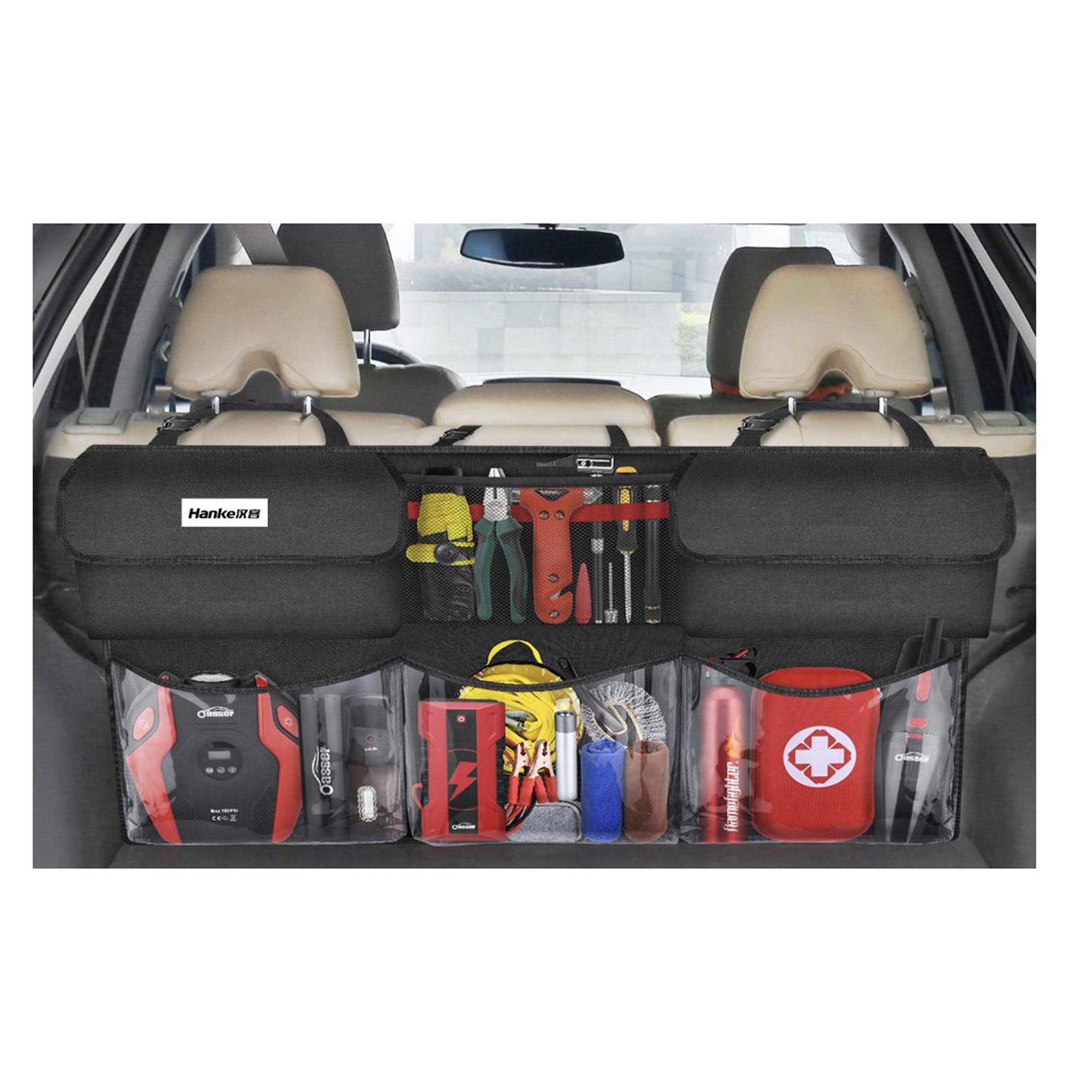 HK9448 Car Trunk Oxford Cloth Storage Bag Organizer Toolkit Container Bag