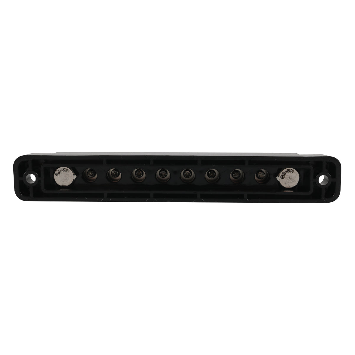 A7458 1Pair Black / Red 8-Way Bus Bar for Car Marine Boat Modified (with 4 Fixing Screws)