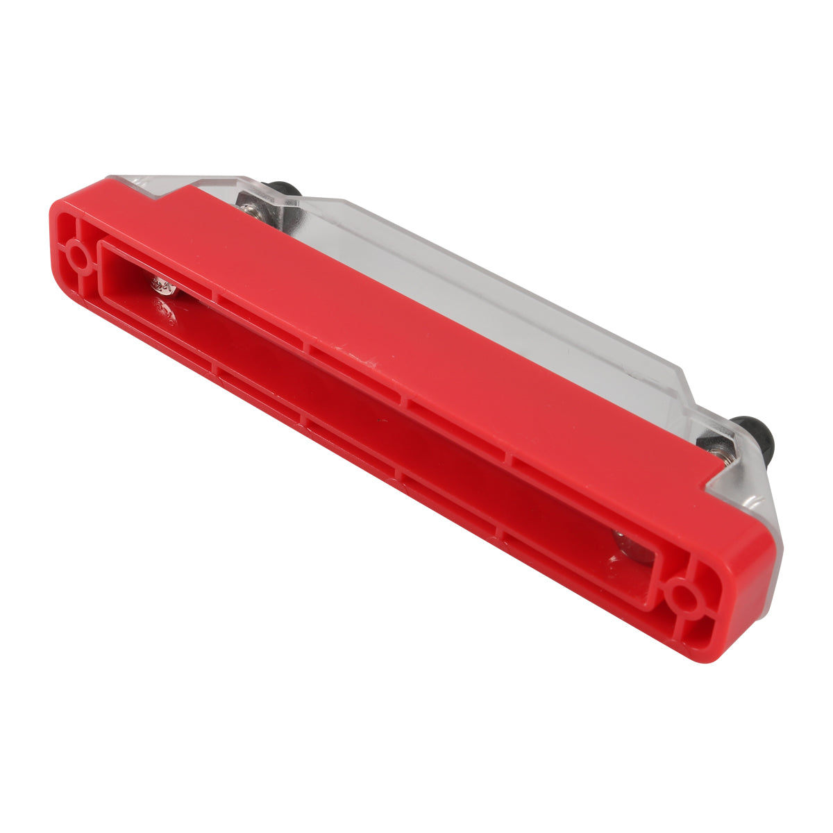 A7458 1Pair Black / Red 8-Way Bus Bar for Car Marine Boat Modified (with 4 Fixing Screws)
