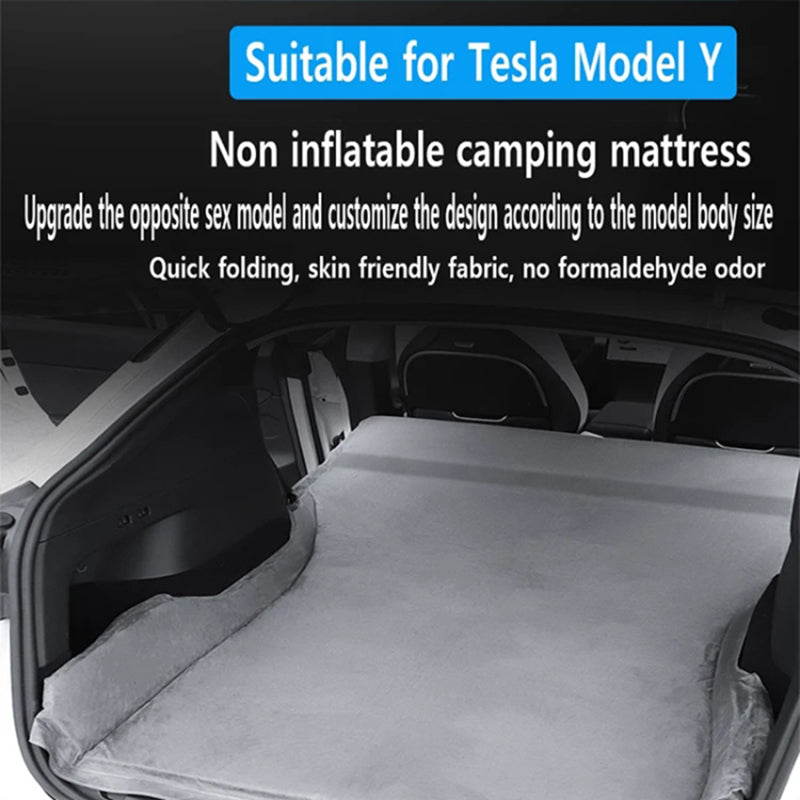 For Tesla Model Y / 3 Car Mattress 5cm Thickness Sleeping Pad Back Seat Camping Bed