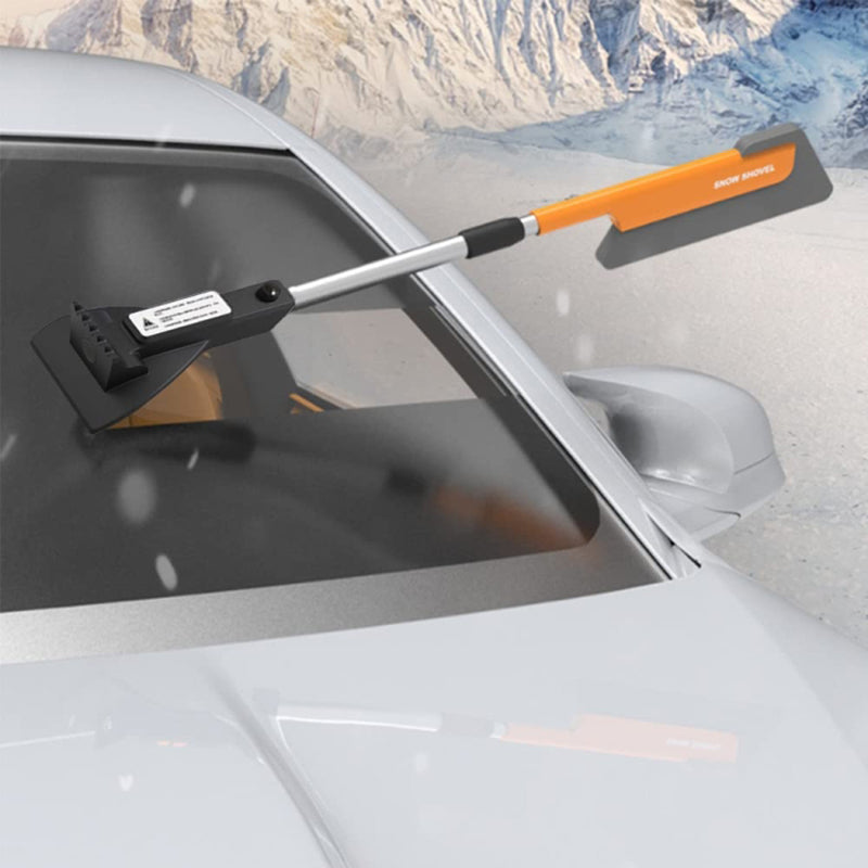 Telescopic Car Snow Shovel Defrost Deicing Brush Cleaning Tool (Standard Version)