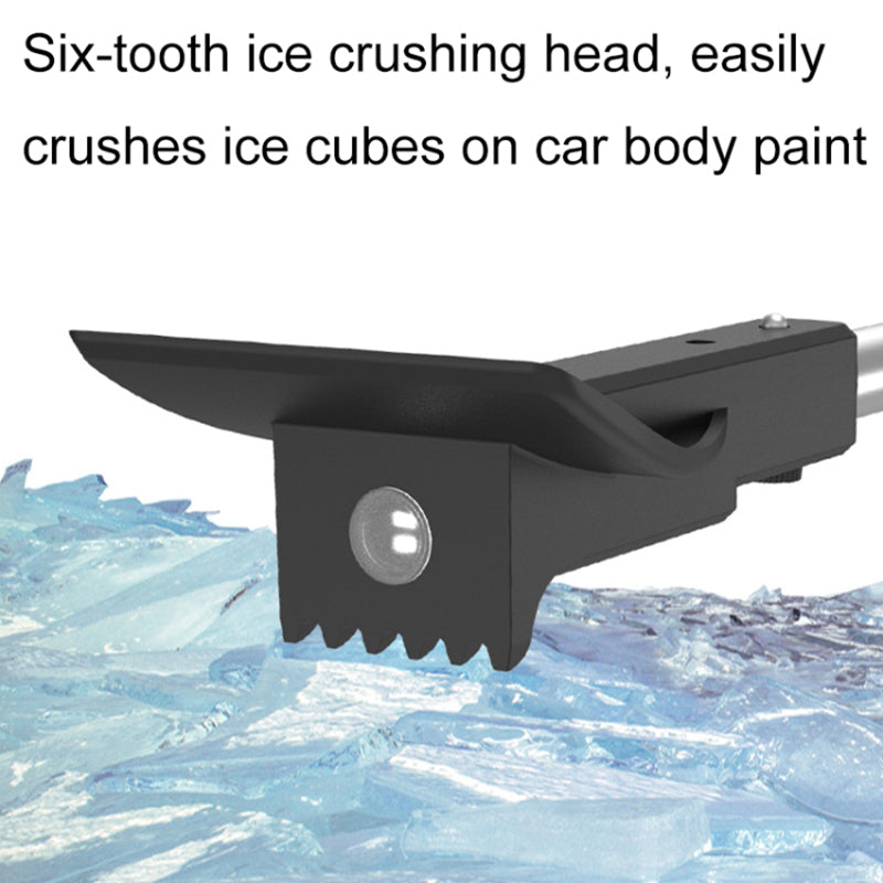 Telescopic Car Snow Shovel Defrost Deicing Brush Cleaning Tool (with Light)