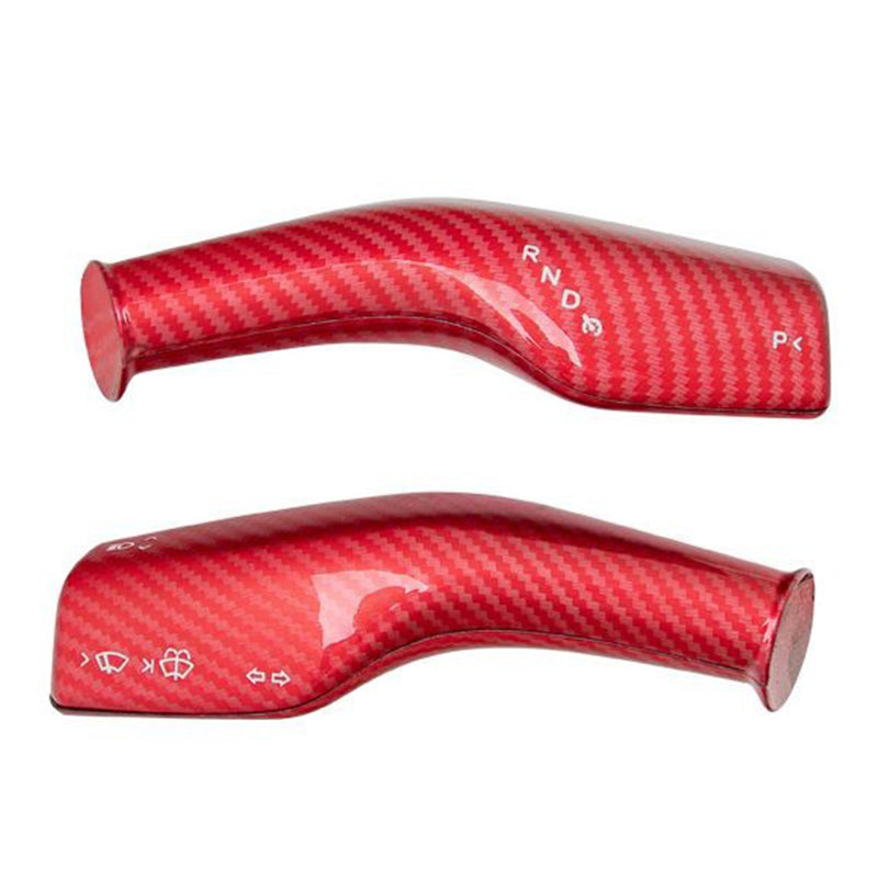 1 Pc For Tesla Model 3 / Y Carbon Fiber Texture All Inclusive Snap-on Car Gear Lever Cover