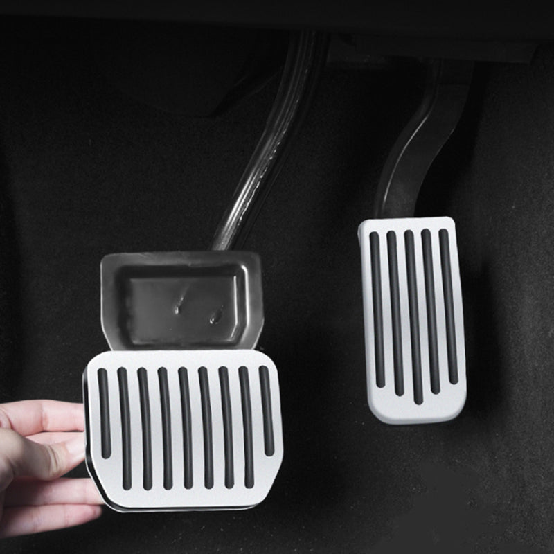 2Pcs Car Foot Pedal Pads for Tesla Model 3 / Y (2017-2022) Snap-on Brake Rest Cover
